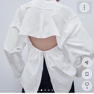 Zara White Men’s Casual Button-Down Shirt